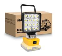 SKYWORLD Projecteur LED Rechargeable pour Dewalt Batterie 18V, 48W 4800LM