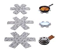 SKYYUE Protection Casseroles et Protège-Poêle 9 Pièces Protection Poele Feutre, Premium Protege de Poele Feutrine Empilable Protege Casserole Antirayures, Pots Séparé et Protéger 3 Tailles (Gris)