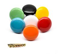 Skyzone 7 Pièces poignée de meuble, Coloré Bouton de Tiroir, Boutons de Porte Rond Bouton de Meuble pour Placards de Cuisine, Poignées pour Meuble, Tiroir, Armoire
