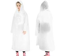 Skyzone Kids Rain Coat pour Garçons Filles, Manteau de Pluie Portable EVA avec Capuche, Poncho de Pluie Réutilisable pour Enfants pour Voyage Escalade Camping Randonnée Cyclisme