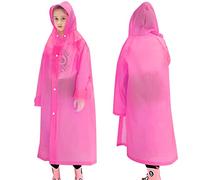 Skyzone Kids Rain Coat pour Garçons Filles, Manteau de Pluie Portable EVA avec Capuche, Poncho de Pluie Réutilisable pour Enfants pour Voyage Escalade Camping Randonnée Cyclisme
