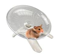 Skyzone Roue tournante silencieuse de 18 cm avec support réglable pour hamster syrien nain en cage gerbilles et autres petits animaux