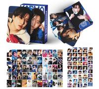 SKZ Lot de 127 cartes photos personnelles Stray-Kids - 55 cartes postales + 72 autocollants - Cartes photo Felix Bangchan Hyunjin (changbin)