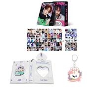 SKZ Merch Lot de 60 cartes photos personnelles 32 autocollants SKZoo Album Classeur Livre Porte-clés « Stay » (Lee Know)