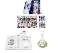 SKZ Merch Lot de 60 cartes photos personnelles, 32 autocollants SKZoo pour album, classeur, livre, porte-clés « Stay » (Hyunjin)