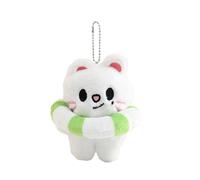SKZ Porte-clés en peluche avec anneau de natation STAY miniporte-clés 12 cm stray-kids Wolf Chan Jiniret Bbokari Porte-clés Pendentif (Jiniret)