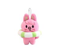 SKZ Porte-clés en peluche avec anneau de natation STAY miniporte-clés 12 cm stray-kids Wolf Chan Jiniret Bbokari Porte-clés Pendentif (Dwaekki)