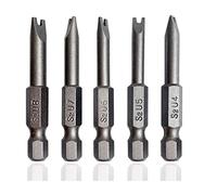 SKZIRI Lot de 5 embouts de tournevis 5 en 1 U4 U5 U6 U7 U8, SKZIRI 5 embouts de tournevis magnétiques en forme de U, tige hexagonale de 6,35 mm, longueur 1,27 cm