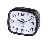 Trevi SL 3054 Horloge à Quartz avec réveil Grand Cadre, Touche Snooze/Light, Mouvement Silencieux Sweep, Noir