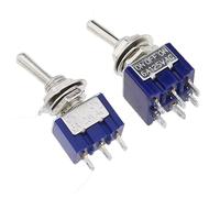 SL 5 pièces interrupteur à bascule à levier Miniature unipolaire Double jet ON-OFF-ON/ON-ON 120VAC 6A 1/4 pouces montage MTS-102 103 202 203(MTS-103)