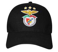 SL Benfica Casquette de baseball officielle avec blason de football (100 % coton et réglable), casquette Benfica, casquette de baseball Benfica noire, multicolore, taille unique