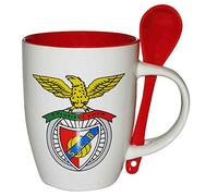 SL Benfica Coffret cadeau tasse et cuillère en céramique avec blason officiel