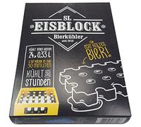 SL-Eisblock Refroidisseur de bière pour bouteilles de 0,33 l, bleu