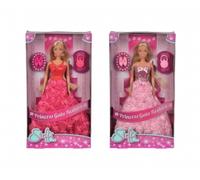 Simba Poupées Steffi Love Princess Gala 105739003 – Lot de 2 avec sac à main, robe rose, 29 cm