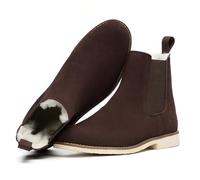 SL-Saint Bottes Chelsea Classiques Faites à La Main Pour Hommes Mode Cuir de Vache Véritable Slip On