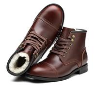SL-Saint Bottes Classiques Pour Hommes, Fait Main Bout Souple Imperméables Cuir/Laine Australienne Hiver (Marron Laine Doublure, Adulte, Homme, 42, Numérique, Système Taille Chaussures EU, Moyen)