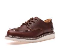 SL-Saint Chaussures en Cuir de Vache pour Hommes, Souples et élégantes, à Bout MOC, Classiques et soudées Goodyear-Welted (Marron, Adulte, Homme, 47, Numérique, Système Taille Chaussures EU, Moyen)