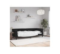 Slaapbank 80x200 cm fluweel zwart354241