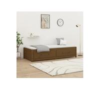 vidaXL Lit de jour Marron miel 80x200 cm Bois de pin massif821587