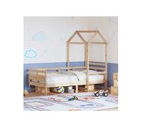 Slaapbank met huisje 90x190 cm massief grenenhout3282292