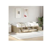Vidaxl Lit De Jour Avec Tiroirs Sans Matelas Chêne Sonoma 90x200 Cm Multicolore