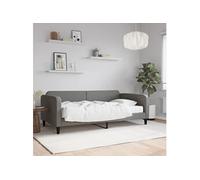 vidaXL Lit de repos canapé-lit 90x190 cm tissu noir confortable