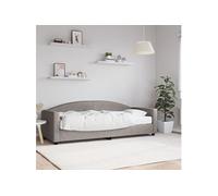 Slaapbank met matras 80x200 cm stof taupe3197168