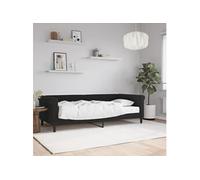 Slaapbank met matras 90x200 cm fluweel zwart3197751
