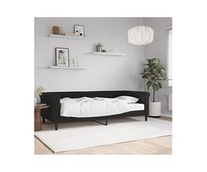Slaapbank met matras 90x200 cm fluweel zwart3197751