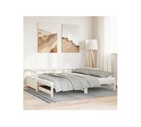 Vidaxl Lit De Jour Et Lit Gigogne Et Matelas 80x200 Cm Bois Pin Massif Multicolore