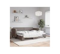 Lit de repos noir 90x190 cm tissu canapé-lit canapé-lit confortable vidaXL
