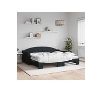 Lit de repos crème 80x200 cm tissu canapé-lit canapé-lit confortable vidaXL
