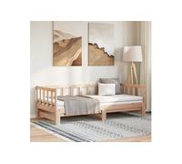 Slaapbank uitschuifbaar 2x(80x200) cm massief grenenhout814704