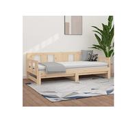 vidaXL Lit coulissant Bois de pin solide 2x(90x190) cm 820292
