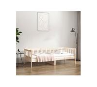 Vidaxl Lit De Jour 80x200 Cm Bois De Pin Massif Marron