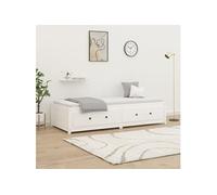 vidaXL Lit de jour Blanc 90x200 cm Bois de pin massif821590