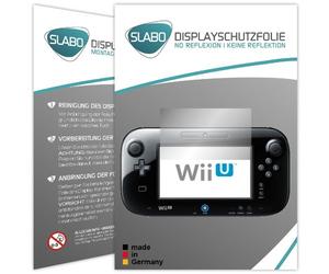 Slabo 2 x Film de Protection d'écran Compatible avec Nintendo Wii U (Controller) Protecteur d'écran | No Reflexion | Mat - Anti-Reflets Made in Germany