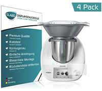 Slabo 4 x Film de Protection d'écran pour Vorwerk Thermomix TM5 Protection écran Film de Protection Film Ultra Clair Invisible Made in Germany