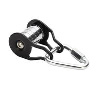 Slack Lines Pulley, Heavy Duty Steel Slider Rope Pulley, Decorative Sturdy 5 Roller, Lightweight System, Slack Lines Crank for Home and Park Use, Outdoor Training, 500g