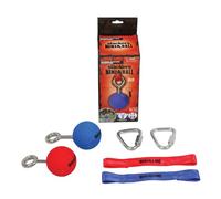 Slackers - 2 Balles Accessoires Pour Ninja Line Enfant, Rouge Et Bleu, Ø 6.35 Cm