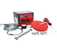 Slackers Schildkröt USA Tyrolienne Eagle 30m Longueur, Zipline, Flying Fox, Cordage en Acier très Solide Ø5mm, Inclus. siège Suspendu, idéal pour Jardin, Parc, en Famille, pour Les Enfants, 980001