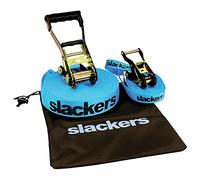 Slackers USA équilibre Slackline Classic 15m, Comprend Une Sangle d´Apprentissage supplémentaire, idéal pour Les Enfants, 980010