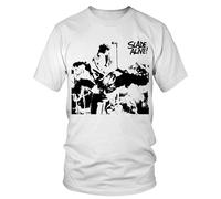Slade Alive! Unisex Cotton T-Shirt Rock Music Slade Dave Hill Noddy Holder WhiteL