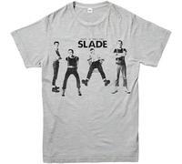 Slade Rock Band Men T-Shirt 'There is Only One' Music Rock Band Party Gift Love Tee Top Grey