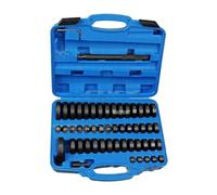 SLAHAJ Coffret Extraction de Roulement Kit de démontage de Douilles, extracteur de roulements, kit de Joints de roulement de Roue de Transmission, 51 pièces Roulement Douilles(Blue)