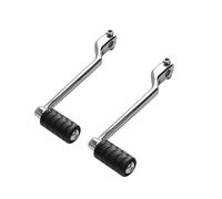 SLAHAJ Levier de changement de vitesse pour moto, compatible avec Harley Softail 1986-2017, Touring 1988-2022, Tri 2008, 2013, 2018 et 2021 Levier Selecteur de Vitesse Pliant(1 pair chrome)