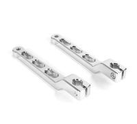 SLAHAJ Levier de vitesses en aluminium pour moto Harley Davidson Softail 1986-2020 Tour Glide Electra Glide Road Glide Levier Selecteur de Vitesse Pliant(Silver)