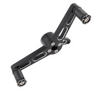 SLAHAJ Leviers de changement de vitesse à talon et orteils pour Harley Sportster XL Iron 883 1200 Custom Low Forty-Eight Levier Selecteur de Vitesse Pliant(C Black)