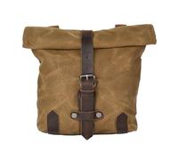 SLAHAJ Motos Côté Cadre Sac Sacoche Latérale De Moto Vintage en Toile Imperméable À l'huile Et À La Cire Sac Moto(Khaki)