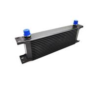 SLAHAJ Refroidisseur de Transmission Refroidisseur d'huile Universel en Aluminium Noir argenté 13 rangées AN8 Oil Cooler(Black)